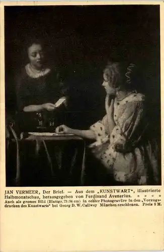 Küstler AK - Jan Vermeer -643618