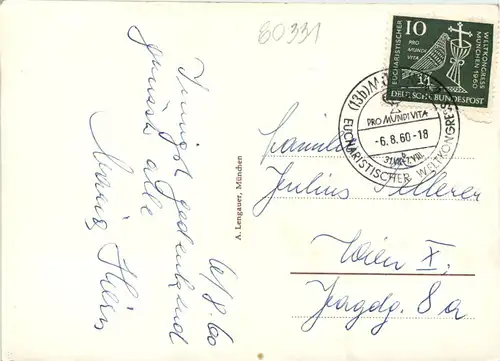 München 1960, Eucharistischer Weltkongress -530708