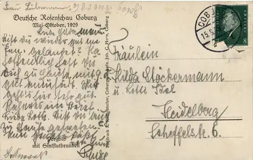 Coburg, Deutsche Rosenschau 1929 -530704