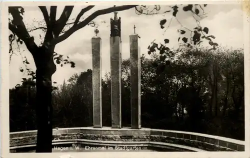 Hagen, Ehrenmal im Stadtgarten -530948