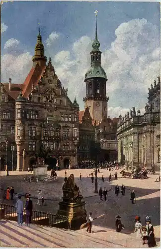 Dresden, Georgentor und Schlossturm -530998