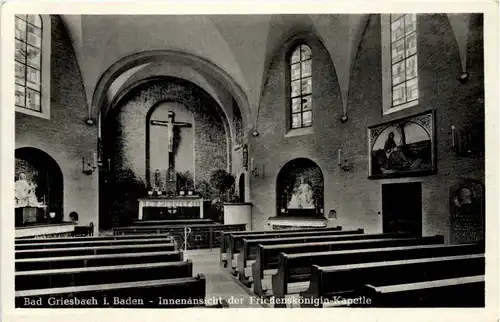 Bad Griesbach i. Schwarzwald, Innenansicht der Friedenskönigin-Kapelle -531034