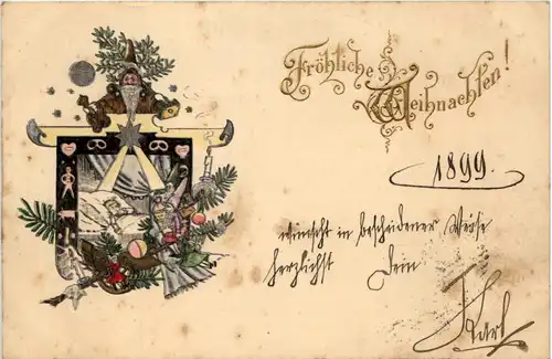 Weihnachten - Prägekarte -643850