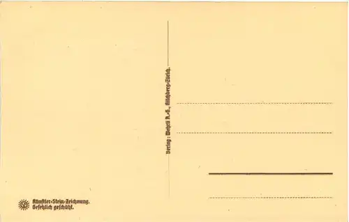 Zürich - Zwinglidenkmal - Steinzeichnung -643868
