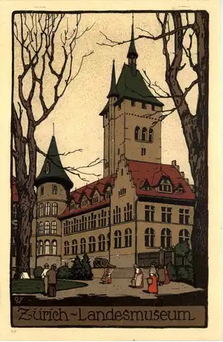 Zürich - Landesmuseum - Steinzeichnung -643872