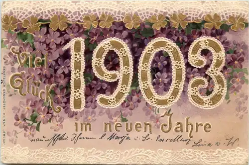 Jahreszahl 1903 - Prägekarte -643864