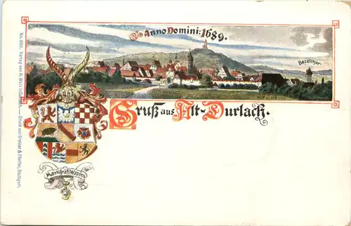Gruss aus Alt-Durlach - Anno Domini 1689 -643890