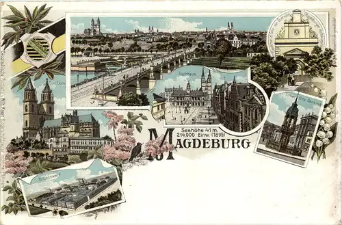 Magdeburg - Litho -644002
