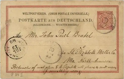Postkarte aus Deutschland - Ganzsache -158612