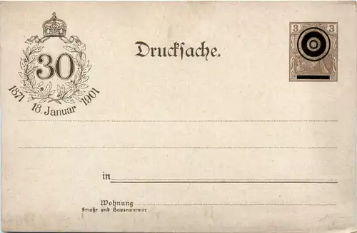 Versailles - 30jährige Wiederkehr der Kaiserproklamation 1901 - Ganzsache -495254