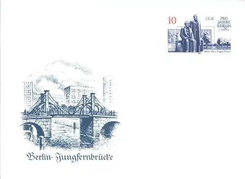 DDR - Berlin-Jungfernbrücke - Ganzsache -494790