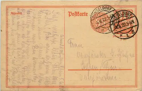 Ganzsache Deutschland Düsseldorf -617494