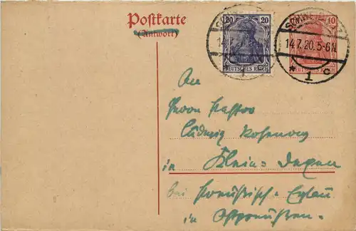 Ganzsache Deutschland Schweidnitz -617486