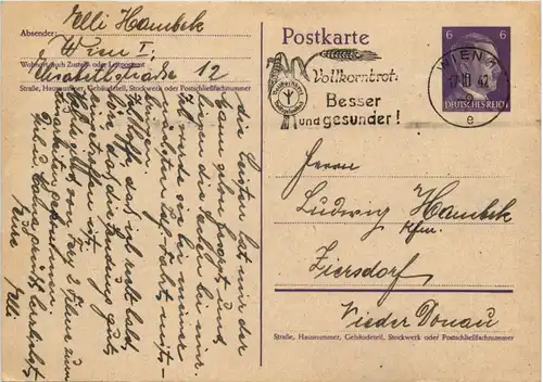 Ganzsache Wien 1942 -634640