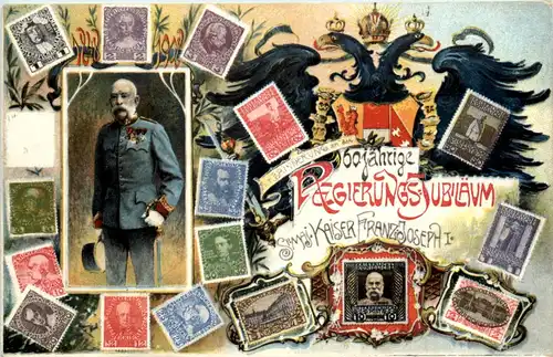 Kaiser Franz Joseph - 60. Regierungs Jubiläum - Briefmarken -644068