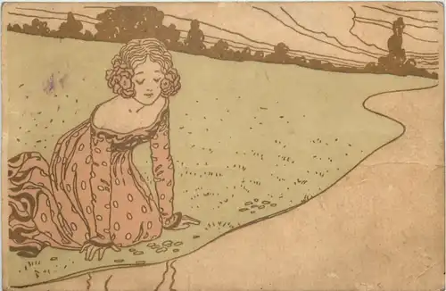 Künstler AK Jugenstil -644114