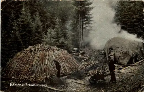 Köhler im Schwarzwald -644152