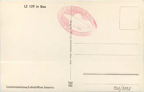 Zeppelin - LZ 129 in Bau -644200