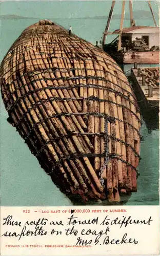 Log Raft of 8.000.000 Feet of Lumber -644300