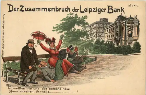 Leipzig - Zummenbruch der Leipziger Bank -644312