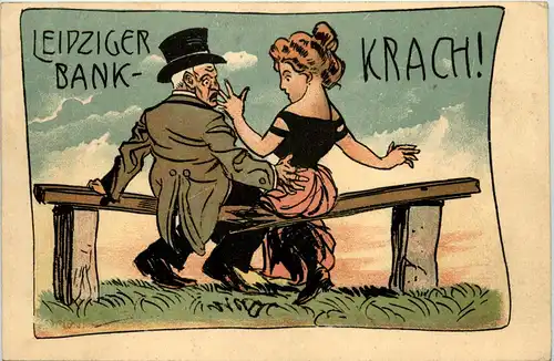 Leipzig - Zummenbruch der Leipziger Bank -644322