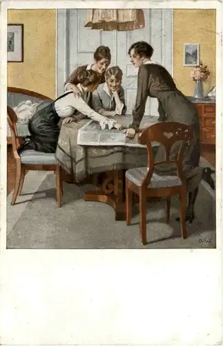 Künstler AK - B. Wennerberg - Feldpost Bay Inf Reg. 15 -644532