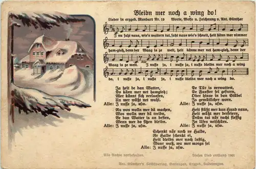 Liederkarte - Bleibn mer noch a wing do -644544