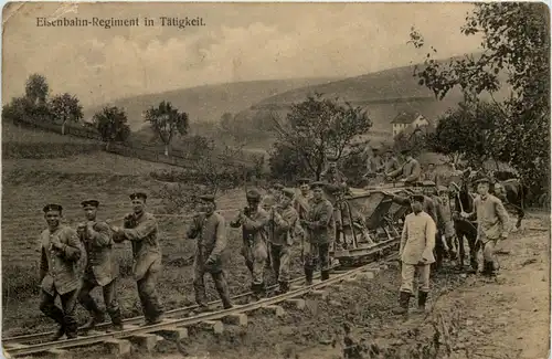 Eisenbahn Regiment in Tätigkeit gelaufen in Weiden -644580
