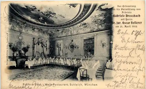 München - Wein Restaurant Schleich - Rococo Saal -644924