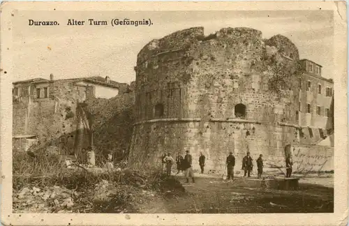 Albania - Durazzo - Alter Turm - Feldpost Kreigsgefangenen Arbeiter -644660
