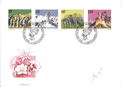 Fürstentum Liechtenstein - Erstausgabebrief -294378