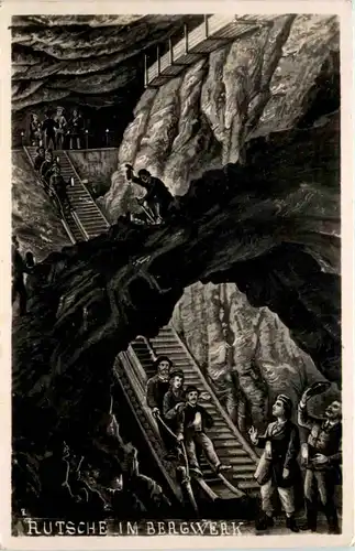 Berchtesgaden - Rutsche im Bergwerk -645116