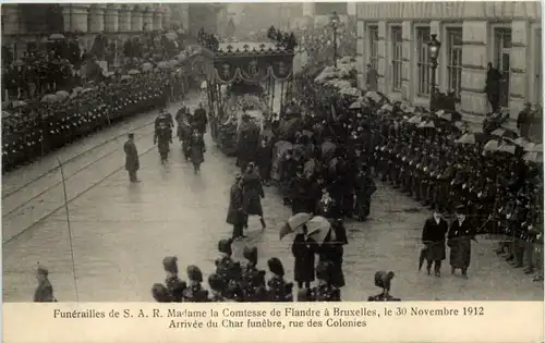 Funerailles de Madame la Comtesse de Flandre a Bruxelles -645322