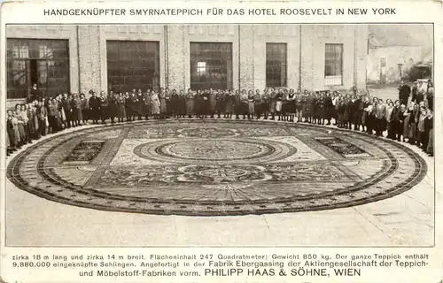 New York - Handgeknüpfter Smyrnateppich Hotel Roosevelt -645350