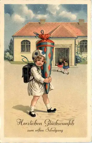 Einschulung - Kind mit Schultüte -645576