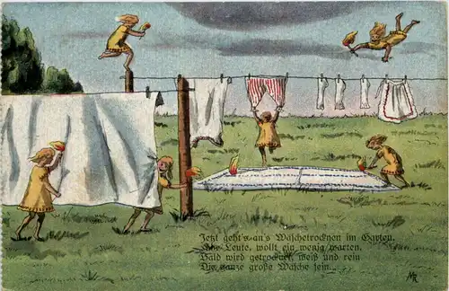Humor - Jetzt gehts ans Wäschewaschen im Garten -645480