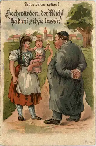 Humor - Hochwürden, der Michl hat mi sitzn lassn -645586