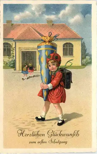 Einschulung - Kind mit Schultüte -645574