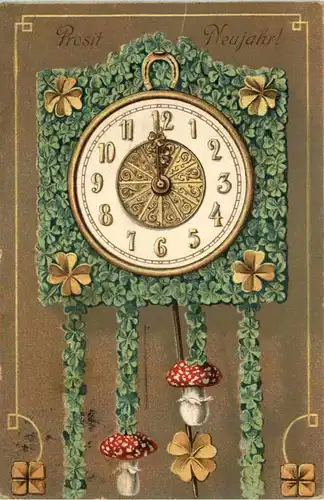 Neujahr - Uhr -645798