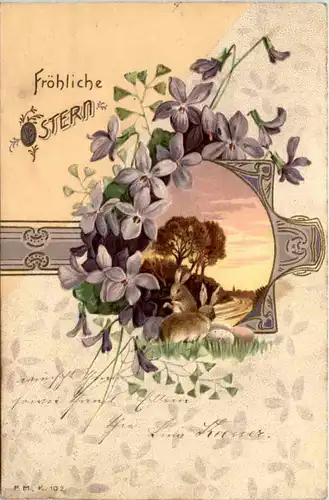 Ostern - Prägekarte -645780