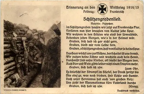 Soldatenlied - Schützengrabenlied - Feldpost -645860
