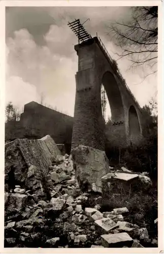 Höllental - Schwarzwald - Ravennabrücke nach der Zerstörung -645960