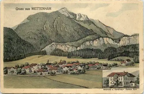 Gruss aus Mettenham - Bäckerei Markus Ertl - Pernat KArte -646326