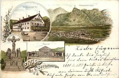 Gruss aus Oberammergau - Litho -646316
