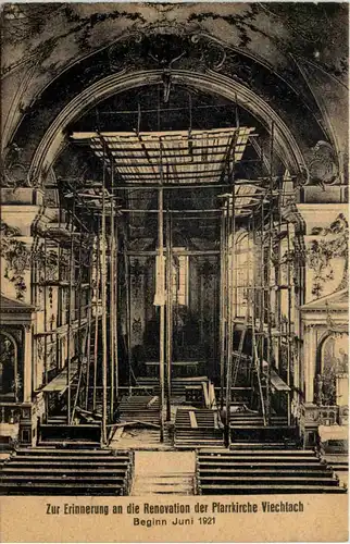 Renovation der Pfarrkirche zu Viechtach 1921 -646100