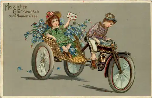 Namenstag - Kind in Rikscha -646476