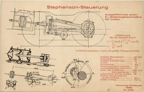 Güterzuglokomotive - Stephenson Steuerung -646466