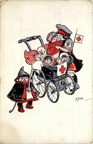 Rotes Kreuz - Künstler AK H. Zille -646716