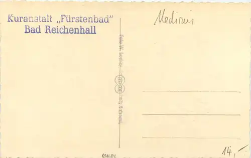 Bad Reichenhall - Kuranstalt Fürstenbad -646630