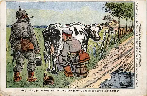 1. Weltkrieg - Humor - Kuh - Heinrich Zille -646648